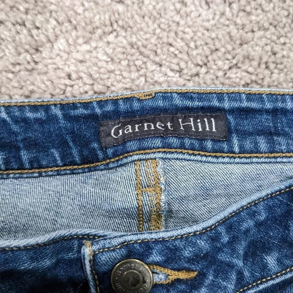 Garnet Hill 30P straight leg jeans - Picture 4 of 13